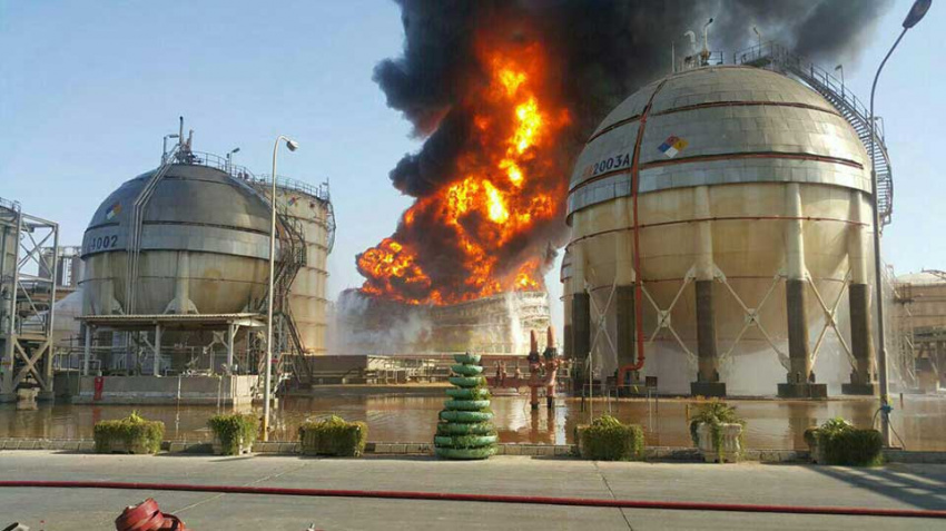 Iran puts out massive blaze in petrochemical facility