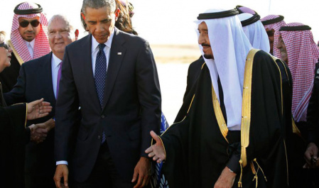 King Salman Welcomes US President
