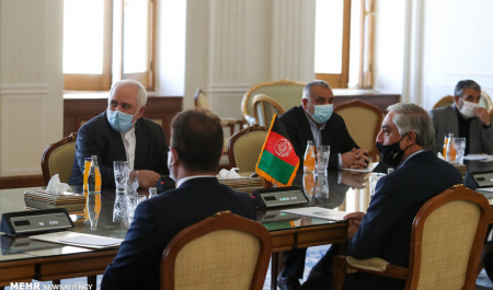 Abdullah holds talks on Afghan peace process with Zarif, Ghalibaf