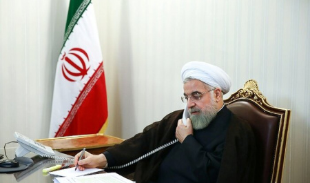 Rouhani telephones Aliyev, says neighbors’ territorial integrity important for Iran