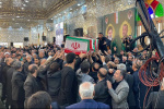 پیکر شهید امیرعبداللهیان در حرم عبدالعظیم به خاک سپرده شد+تصاویر