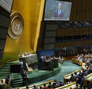 مجمع عمومی سازمان ملل، دوست و دشمن در کنار هم