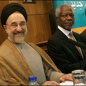 دیدار خاتمی با مقامات بلندپایه همایش بین المللی "دین در دنیای معاصر"