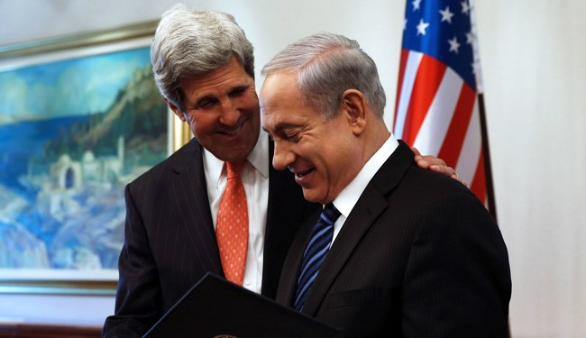 کری به نتانیاهو دلداری می دهد 