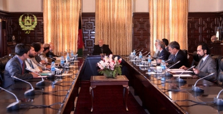 دیدار کرزی با عبدالله و اشرفغنی