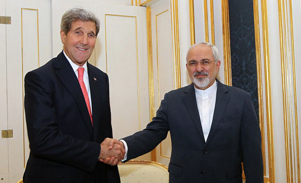 دیدار دوجانبه وزیران خارجه ایران و آمریکا برای اولین بار