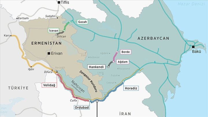 زنگه زور میدان زورآزمایی ترکیه و آذربایجان علیه ارمنستان