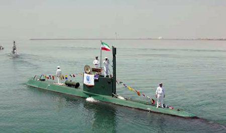 زیر دریایی‌های ایرانی در نزدیکی اسرائیل