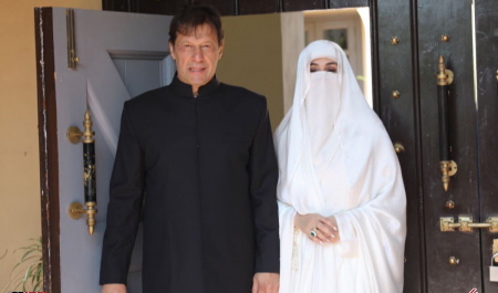 پوشش همسر نخست وزیر جدید پاکستان در مراسم تحلیف