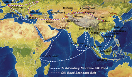 از «راه شاهی» ایران تا «جاده ابریشم» چین