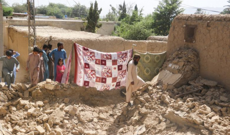 خرابی های گسترده زمین لرزه در جنوب پاکستان
