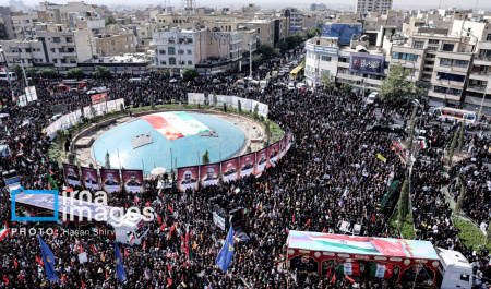 تشییع پیکر ۶۰ شهید اقتدار در تهران