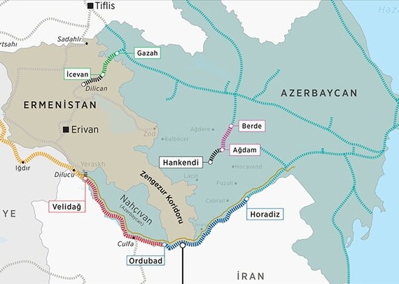 زنگه زور میدان زورآزمایی ترکیه و آذربایجان علیه ارمنستان