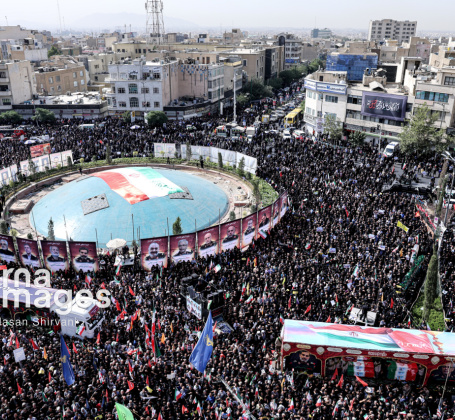 تشییع پیکر ۶۰ شهید اقتدار در تهران